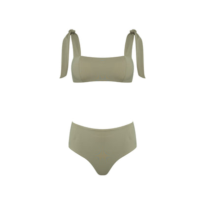 YSM Olive green Nurai bikini front