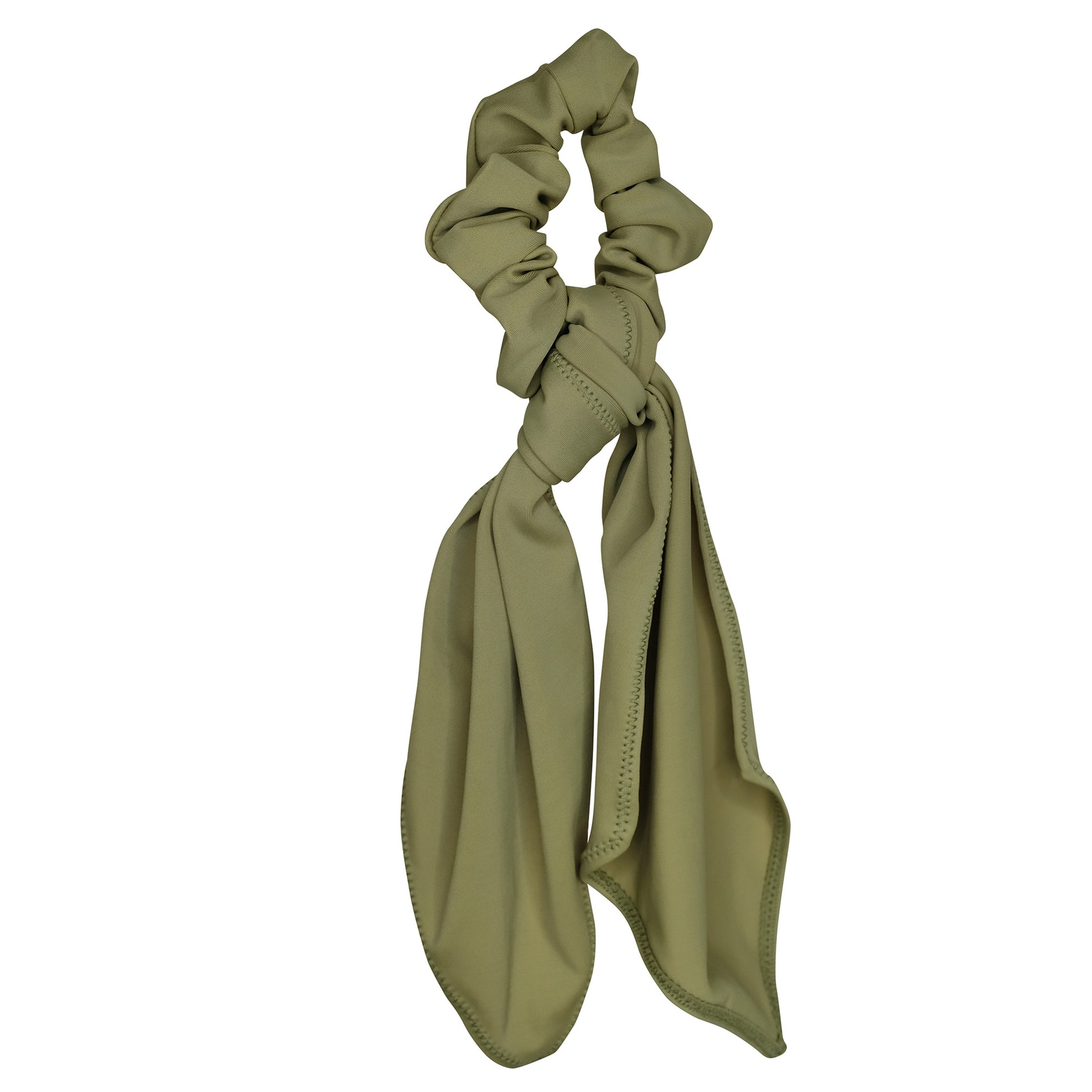 YSM Hair scrunchie tie Nurai olive green